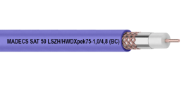 Кабель коаксиальный SAT 50 LSZH /HWDXpek75-1,0/4,8 (BC)