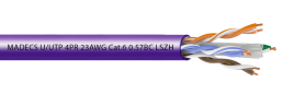 Кабель компьютерный витая пара U/UTP 4PR 23AWG Cat.6 0.57BC LSZH(LSOH) 